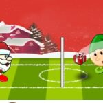 Santa winter head soccer